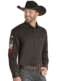 Rock & Roll Logo Button Down Shirt
