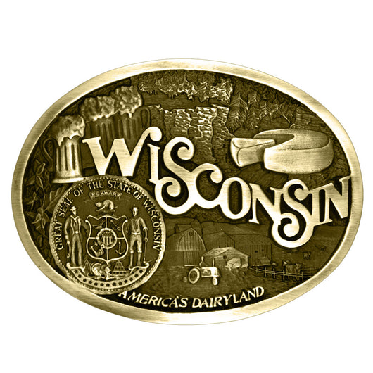 Wisconsin Attitude Buckle