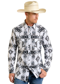 Aztec Long Sleeve Western Shirt