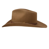 Brown cowboy hat on a white background