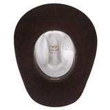 Black Stetson cowboy hat on a white background