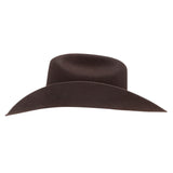 Brown cowboy hat on a white background