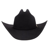 Black cowboy hat on a white background