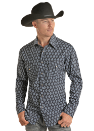 Medallion Vintage Long Sleeve Western Shirt