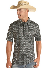 Aztec Snap Knit Polo