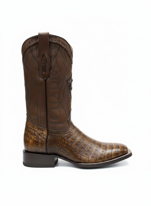 Cuadra Cowboy Boot Caimain Brown Los Potrillos Western Wear