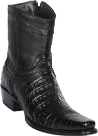 Narrow Square Toe Short Boot