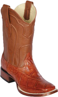 Cognac lagarto lomo los altos boots