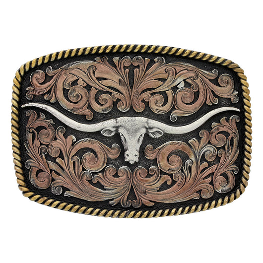 Attitude Tri-Color Longhorn Buckle