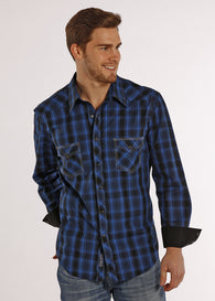 Blue 2 pocket long sleeve shirt