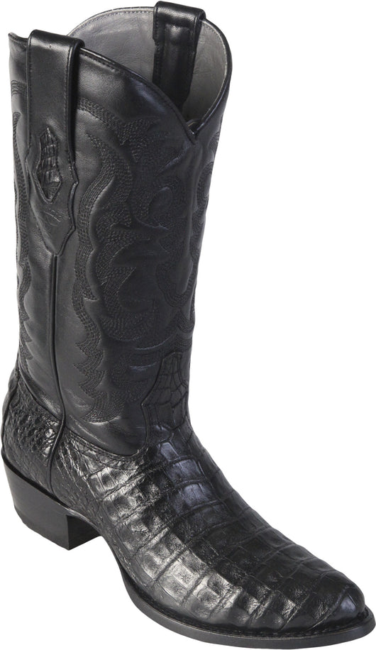 Black Caiman Belly Boot Los Potrillos Western Wear