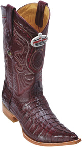 Burgundy Vino Pointy Puntal Caiman Tail Cola