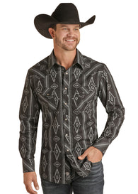 Aztec Long Sleeve Western Shirt