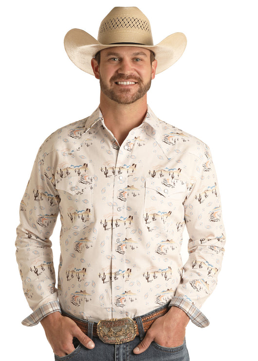 Desert Print Western Shirt