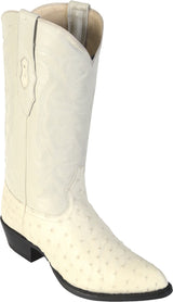 Winterwhite blanco de invierno avestruz Ostrich J toe Los Potrillos Western Wear