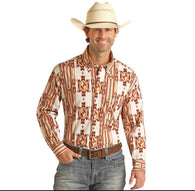 Aztec Long Sleeve Western Shirt