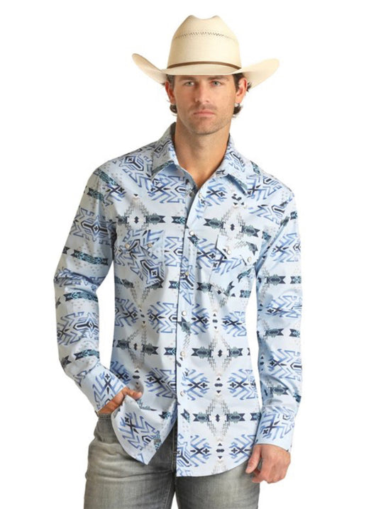 Aztec Long Sleeve Western Shirt