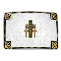 Sierra Forge Custom Buckle With Triple Cross