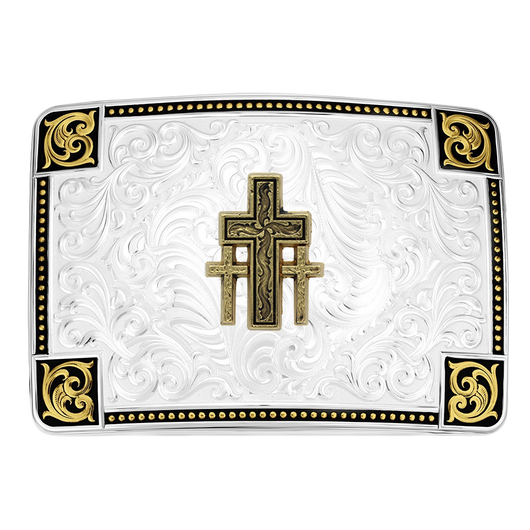 Sierra Forge Custom Buckle With Triple Cross
