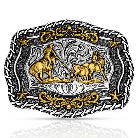 The Roundup Team Roper Buckle