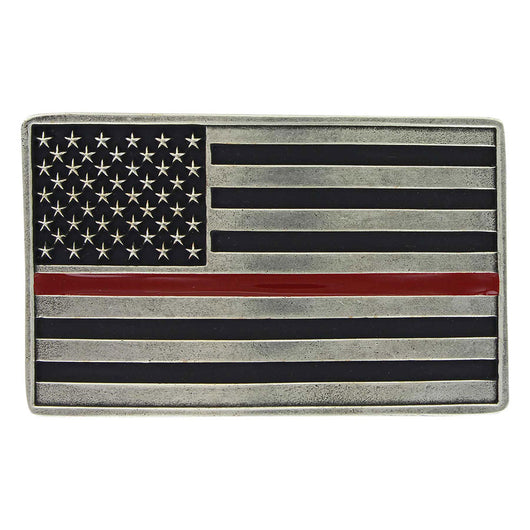 Stand Behind the Red Line Attitude Buckle
