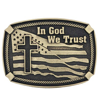 In God We Trust Heritage Attitude Buckle