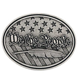 We the People Antiqued Attitude Buckle