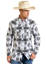 Aztec Long Sleeve Western Shirt