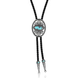 Boot Stitch Turquoise Bolo Tie