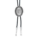 Southwest Rancher's Bolo Tie in Antiqued Silver