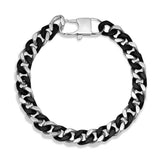 Two Tone Cuban Link Chain Bracelet