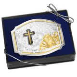 The Horseman Buckle with Cross
