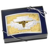 Santa Fe Sunrise Buckle with Longhorn