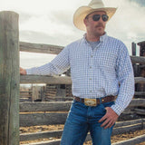 Santa Fe Sunrise Buckle with Longhorn