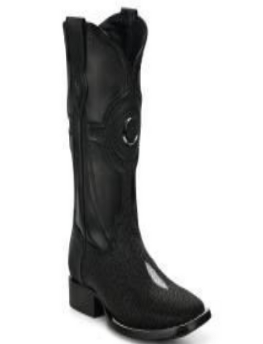 Black Stingray Cowboy Boot