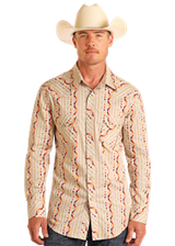 Shirt Paisley Beige