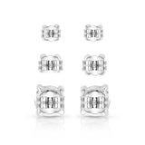 Shine Bright Triple Crystal Post Earring Set