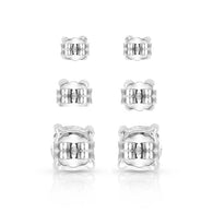 Shine Bright Triple Crystal Post Earring Set