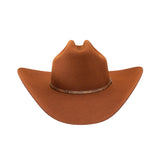 Brown cowboy hat on a white background