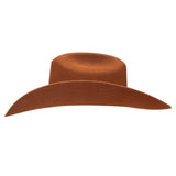 Brown cowboy hat on a white background