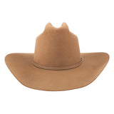 Brown tan cowboy hat on a white background
