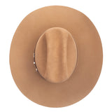 StetsonBrown tan cowboy hat on a white background