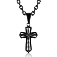 Through the Darkest Night Cross Necklace