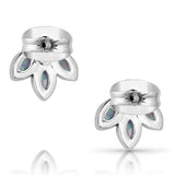 Untamed Floral Opal Crystal Earrings