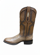 Smooth Ostrich Square Toe Oryx