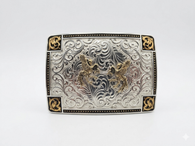 Sierra Forge Custom Buckle With Fighting Roosters