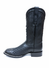 Laser Design Woven Wide Square Toe