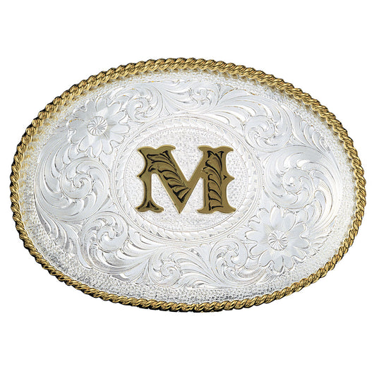 Two Tone Initial M Buckle