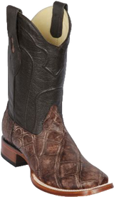 Sanded Brown Alligator los altos boots