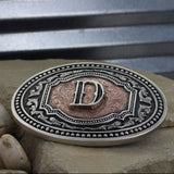 Attitude Two Tone Initial "D" Buckle